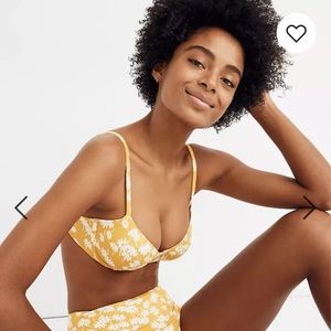 Madewell Underwire Bikini Top in Golden Afternoon